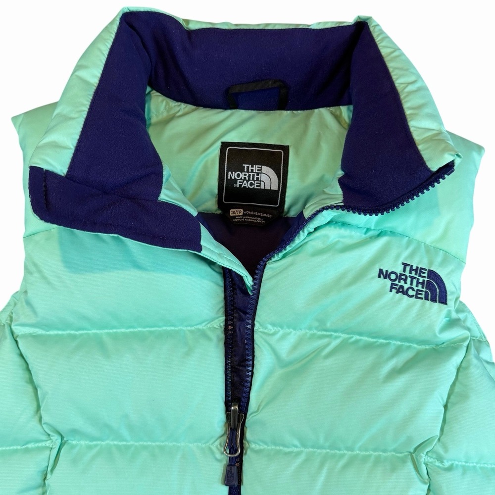 The North Face NUPTSE 700 Sports Quilt Down Winter Puffer Mint Jacket/ Vest XS